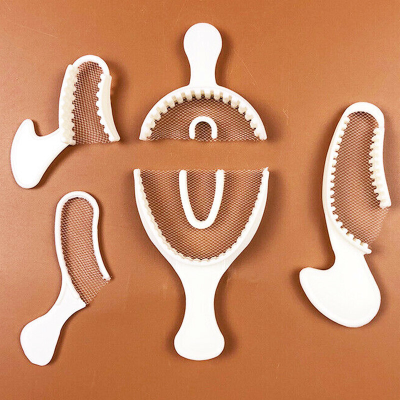 Non Woven Fabric Dental Disposable Mesh Impression Tray Denture Tray – 100Pcs