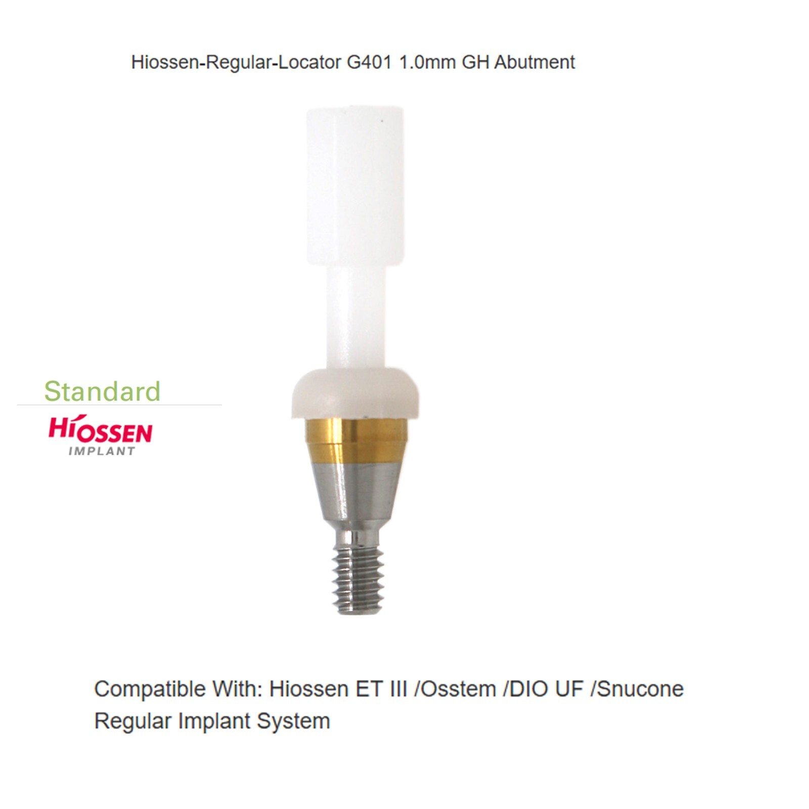 US Hiossen ET Overdenture Locator Abutment Compatible Mini/standard Implants