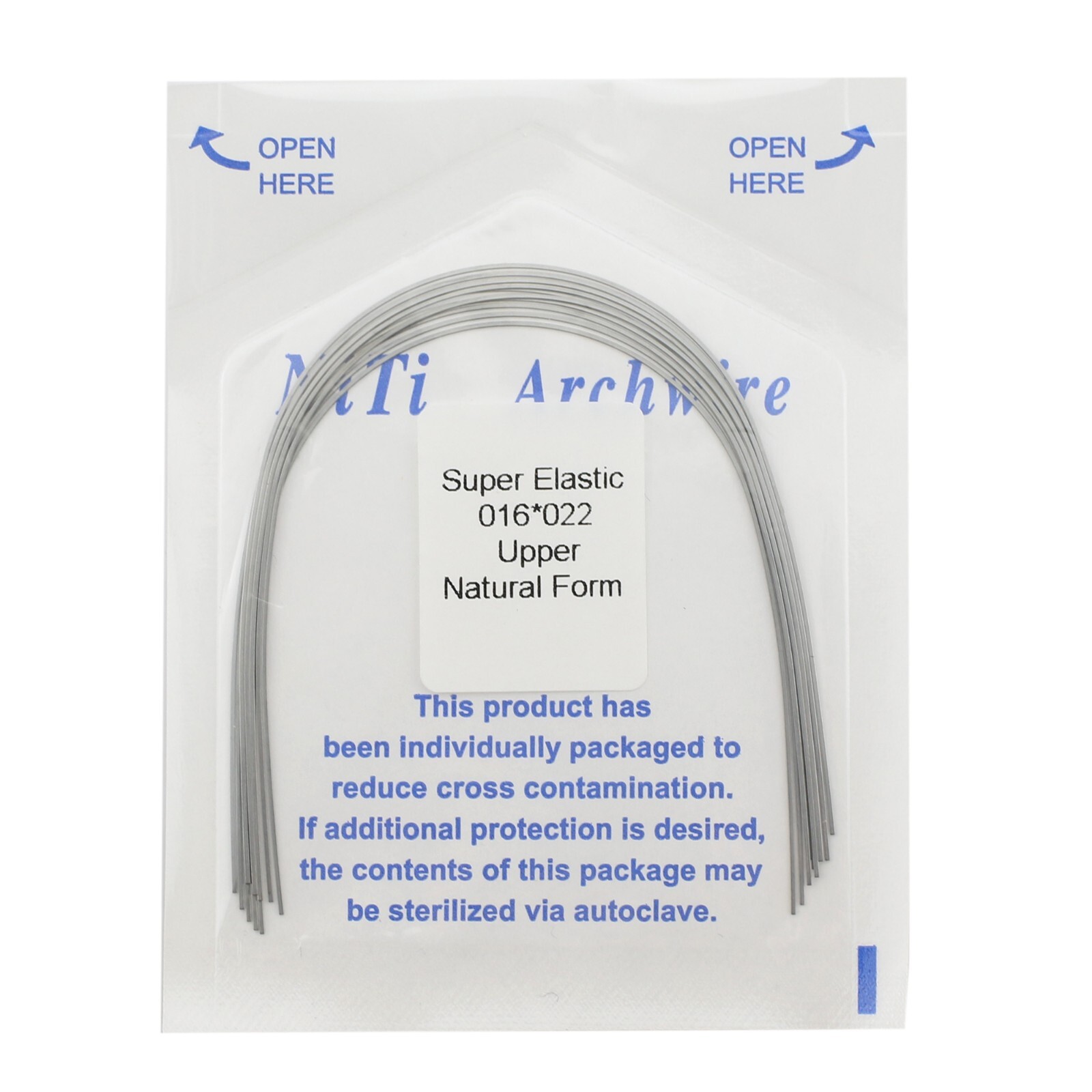 Dental Orthodontic Arch Wire Niti Natural Form Round Rectangular Super Elastic
