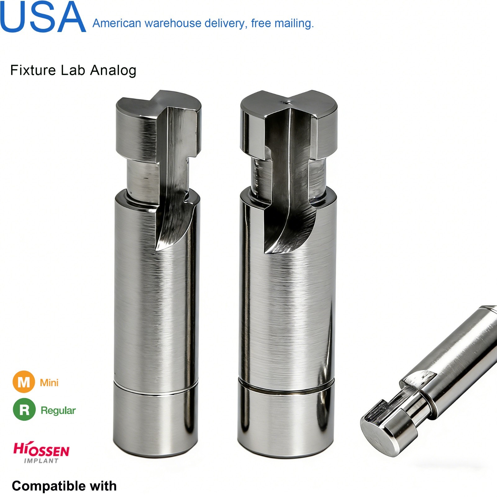 US Hiossen ET Dental Prosthetics Titanium All Implant Abutments fit Mini/Regular