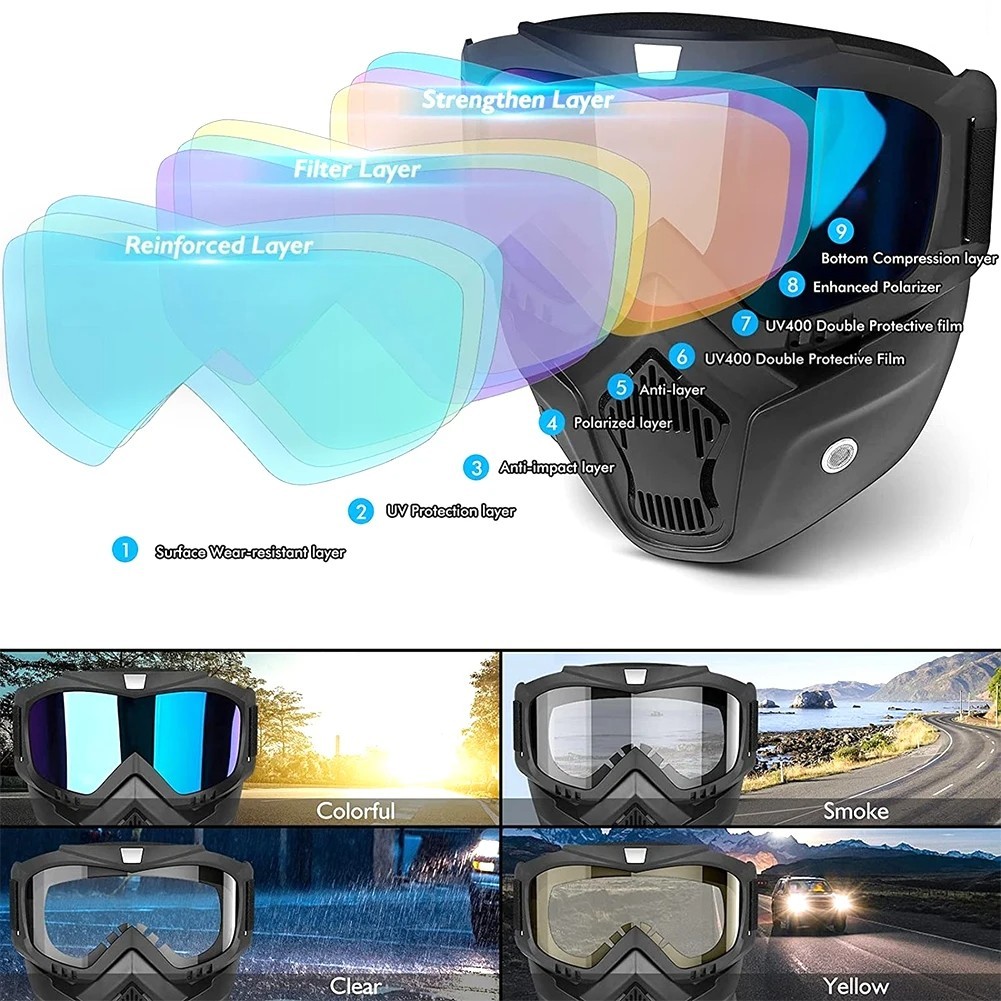 Safety Work Full Face Mask Shield & Goggles Construction Eye Protection Eyewear*
