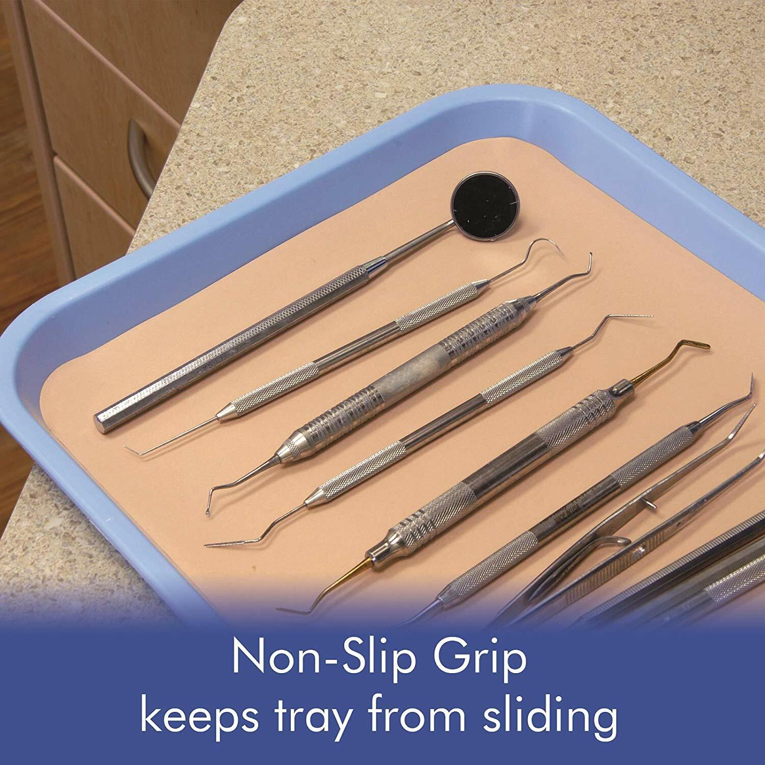 Gray Dental Plastic Instrument Trays, Size B Autoclavable (Pack of 12) Medical