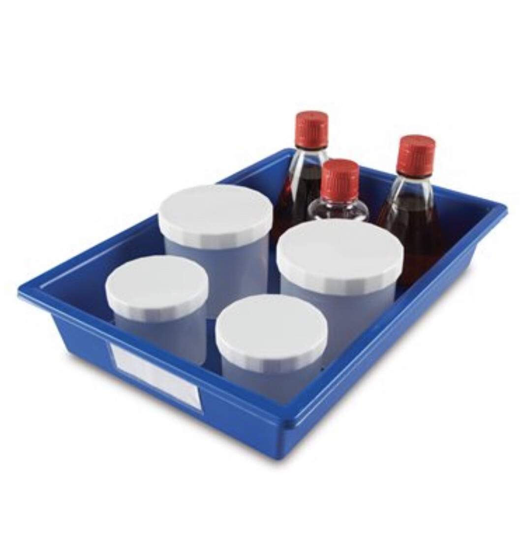 Urine Sample Storage / Collection Tray, Polystyrene, Blue/White – 1/EA