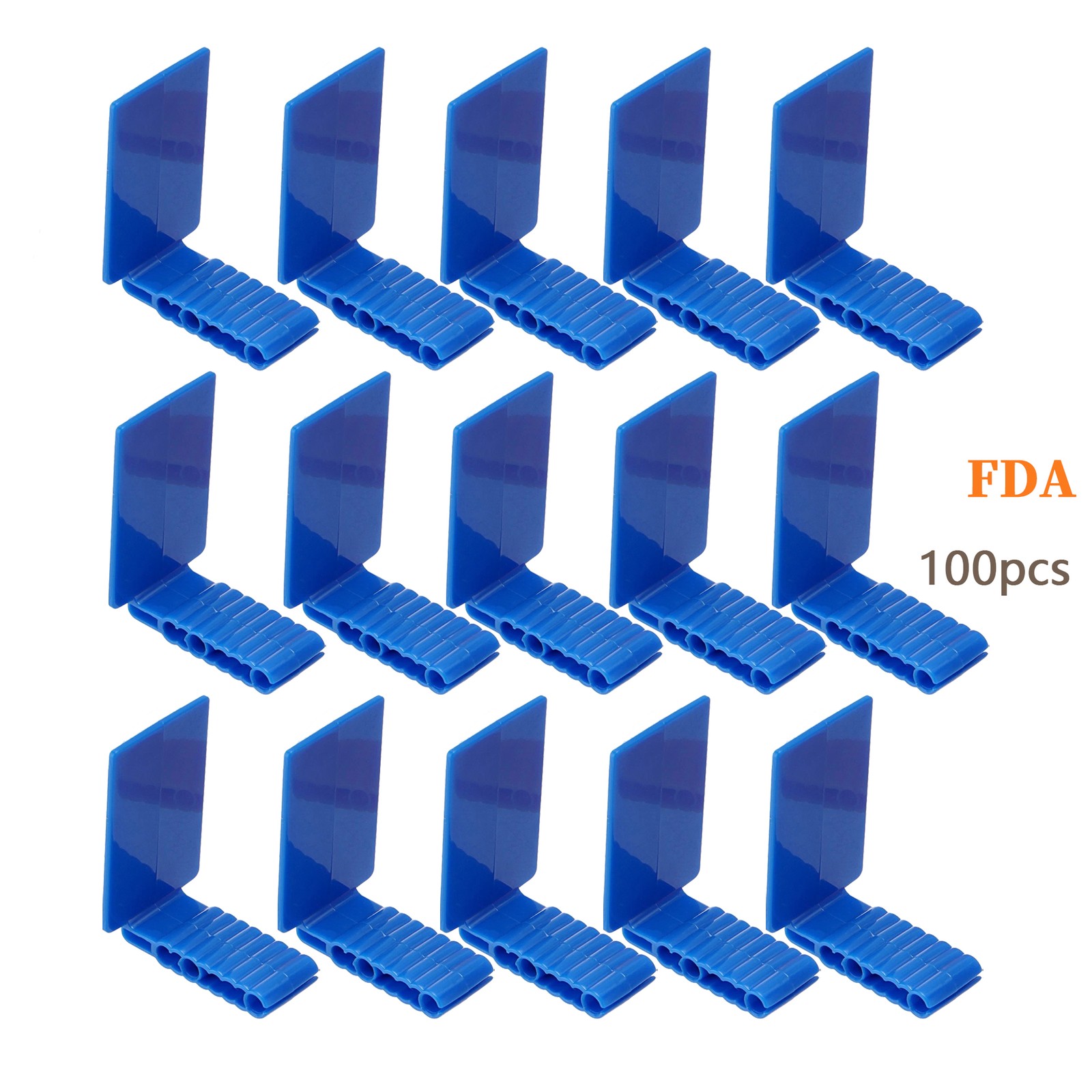 100pcs Dental Sensor Holder self-adhesive Blue X-Ray Positioning Anterior New
