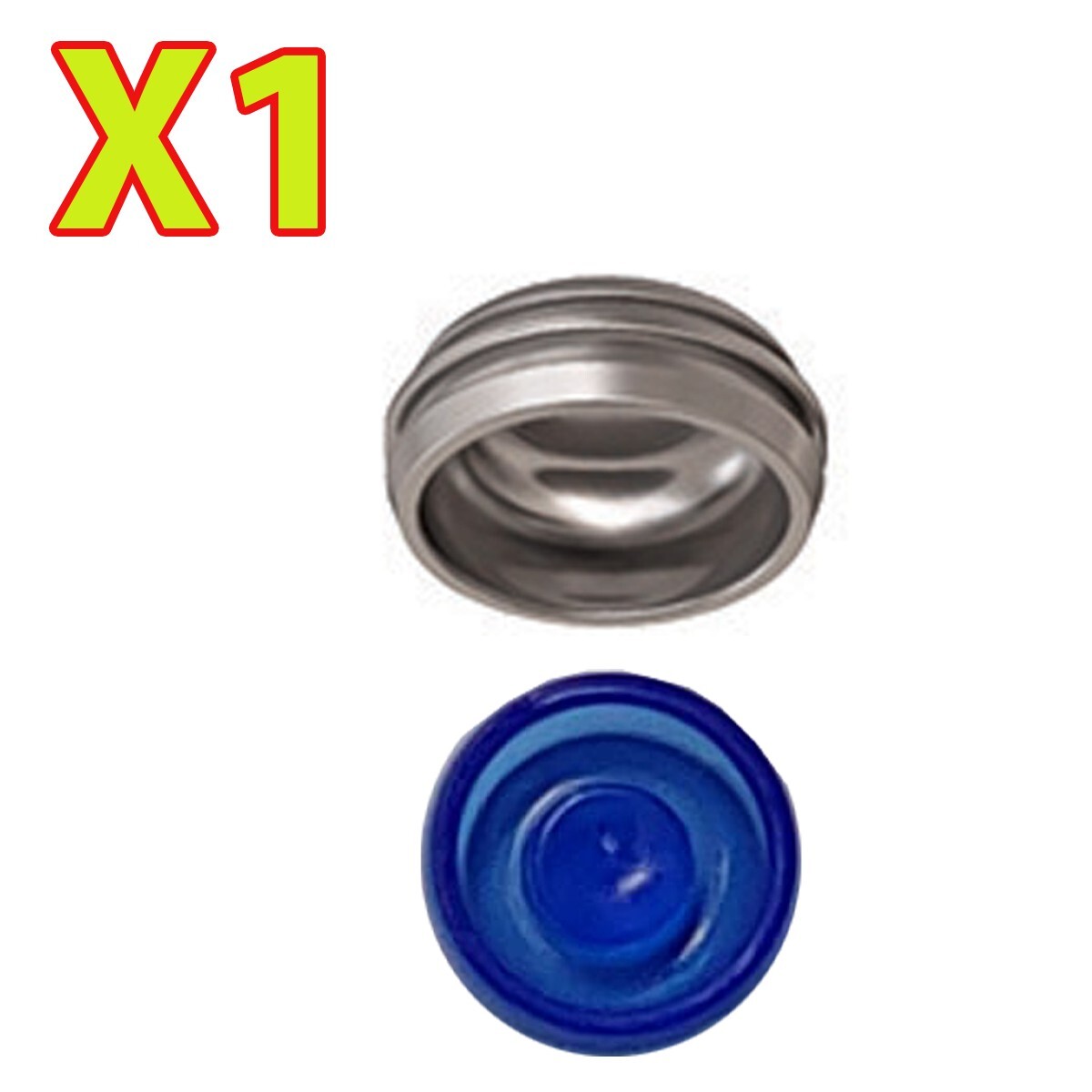 Overdenture Abutment Removable Metal Male Caps Inserts Blue 1.5 lbs