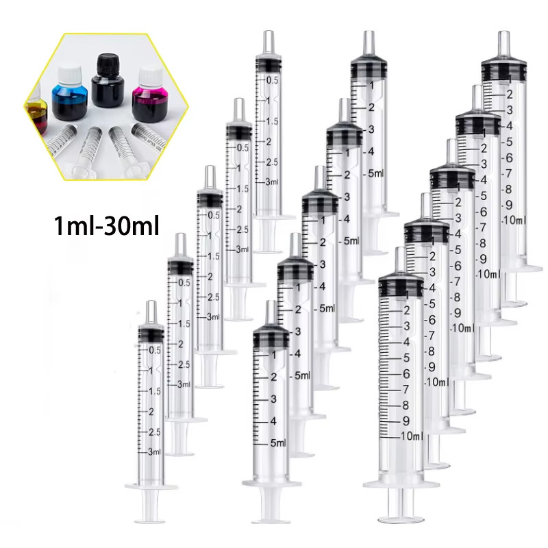 2-20Pcs 1Ml-10Ml Plastic Reusable Syringe for Measuring Nutrient Hydroponics Kit