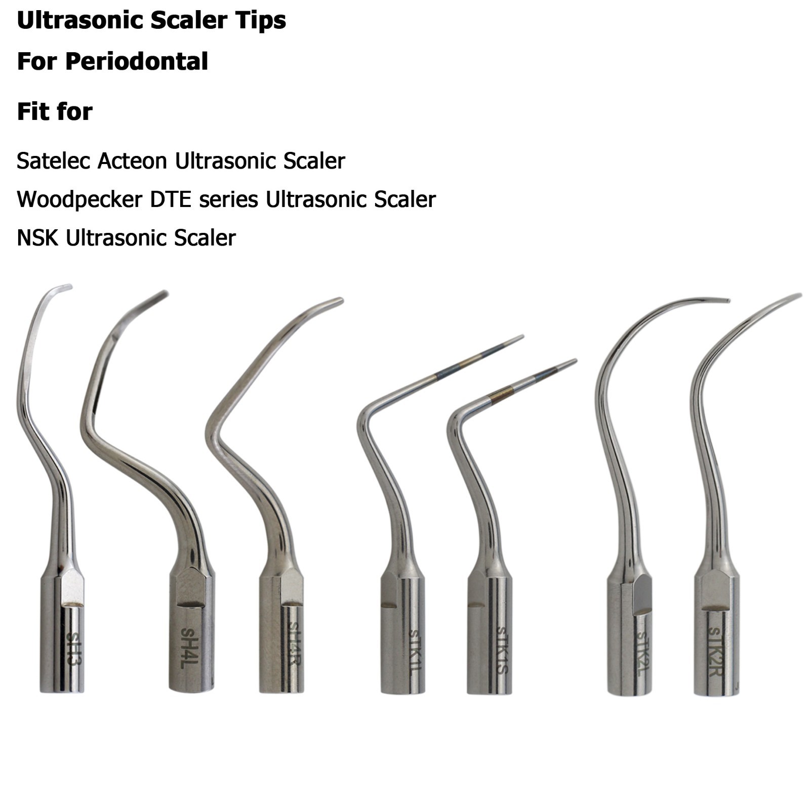 DTE HD-7L / Satelec ACTEON Newtron Handpiece Ultrasonic Piezo Scaler Tips H3 10Z