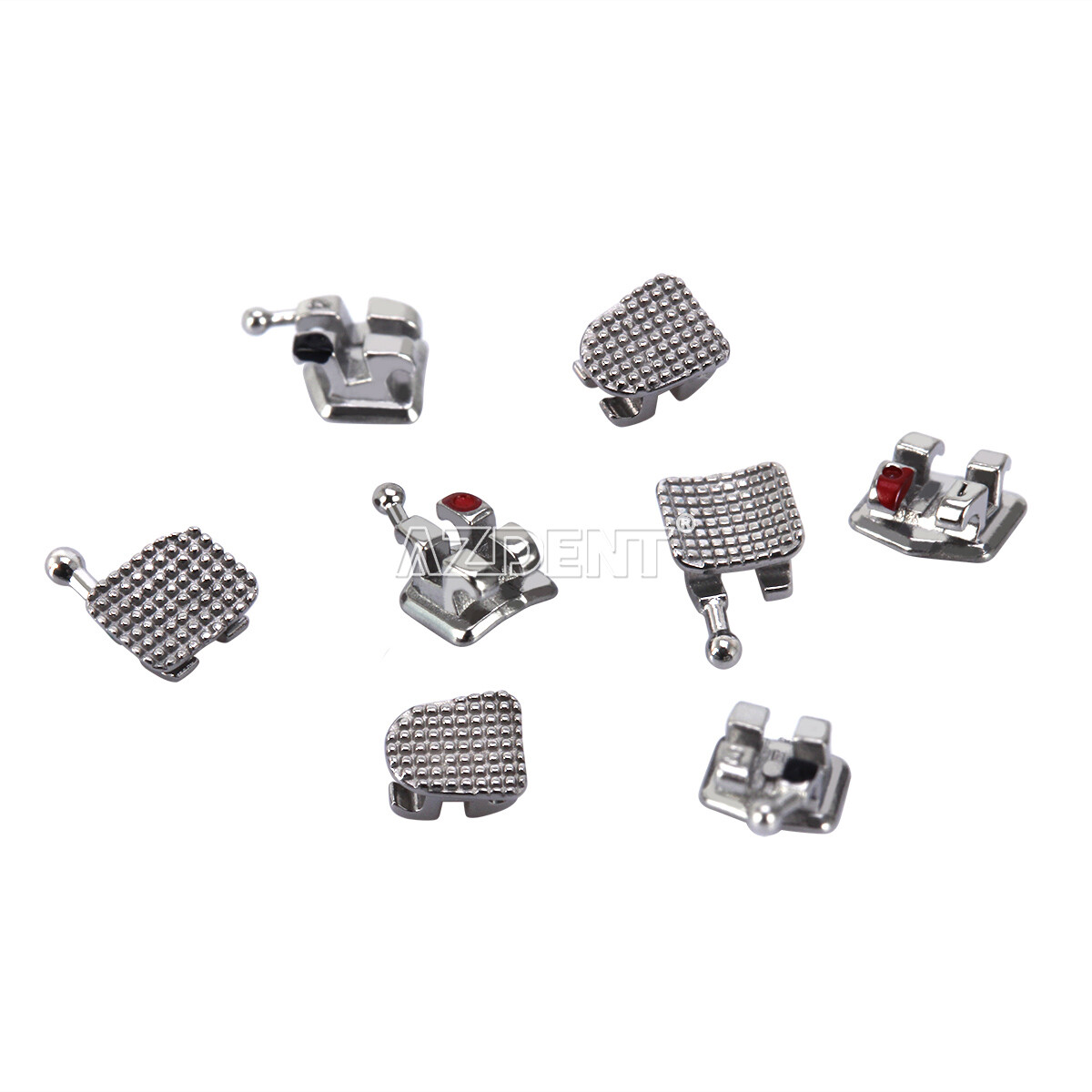 AZDENT Dental Orthodontic C3 MIM Bracket Braces Mini Roth MBT .022 Hooks 345