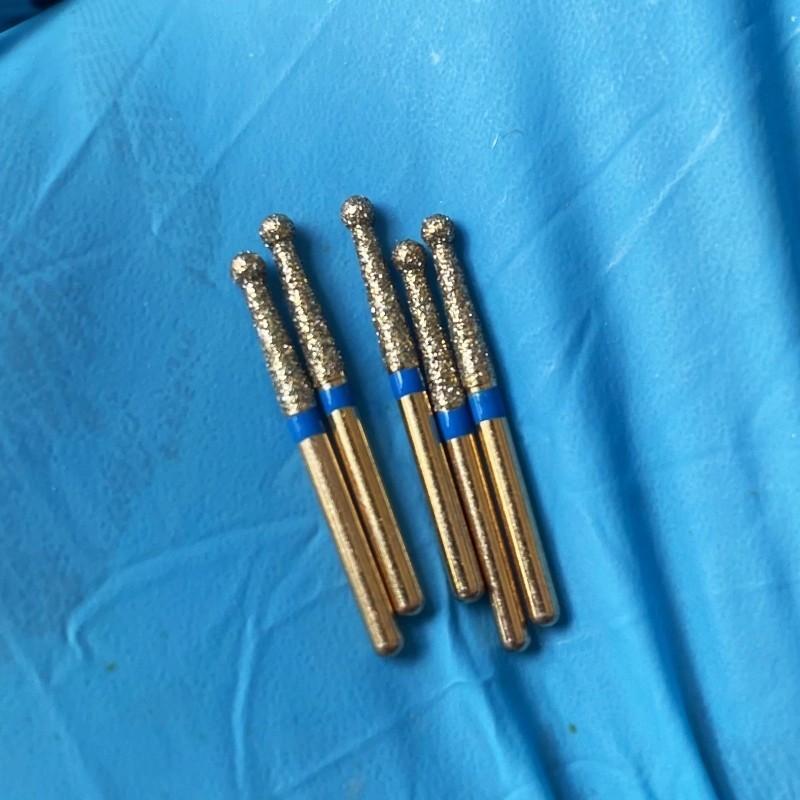 10PCS BC-23 Dental Diamond Burs Endo Access Bur Open Preparing Pulp Cavity Bur