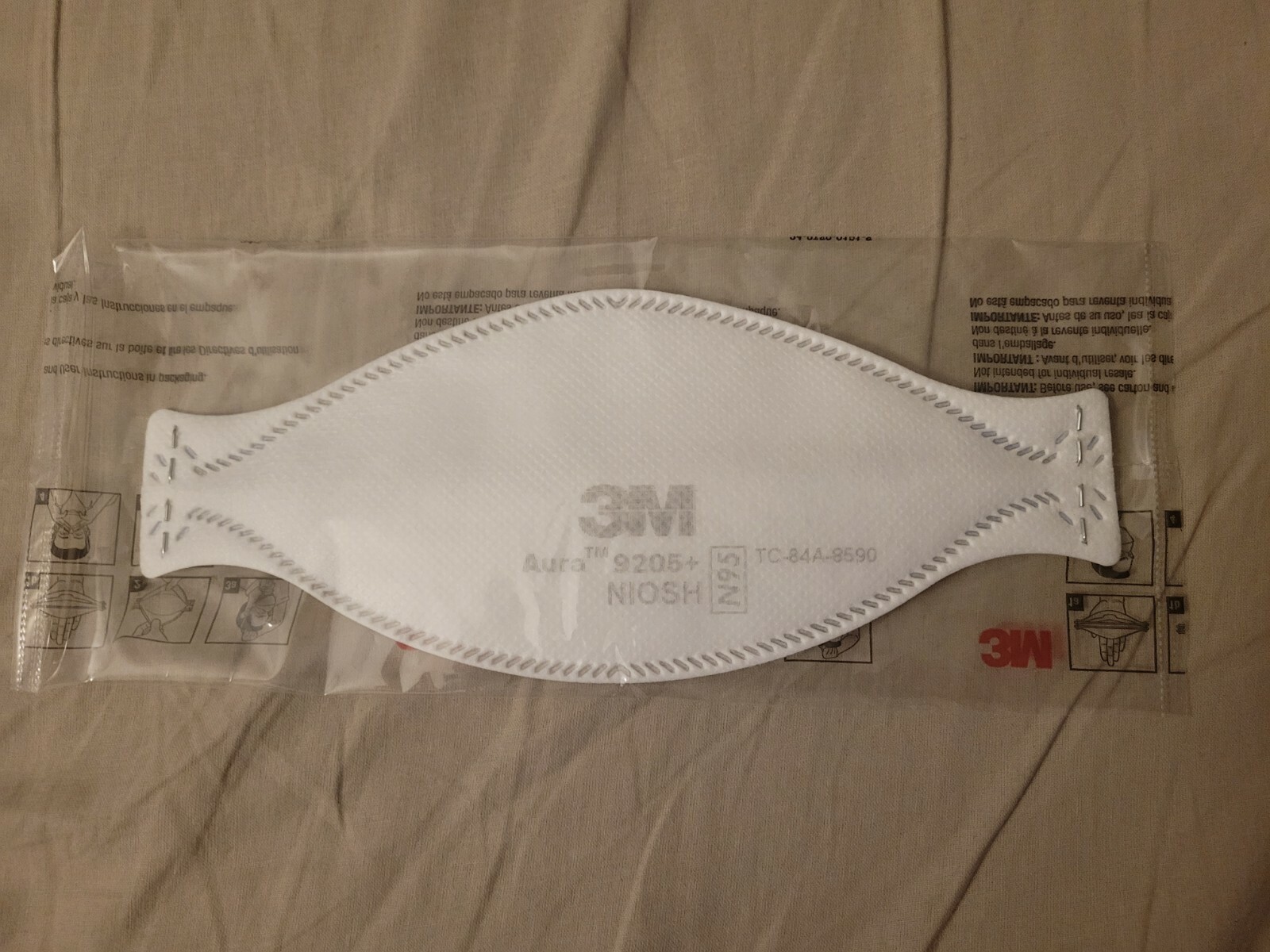 10 Pack 3M Aura N95 9205+ Particulate Respirator Mask NIOSH Approved NEW SEALED