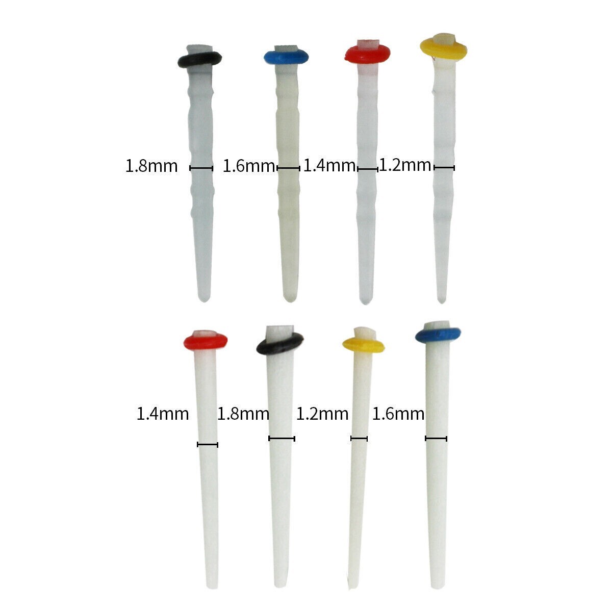 Dental Fiber Post Glass Quartz Teeth Restorative 1.2 1.4 1.6 1.8mm Posts 200 pcs