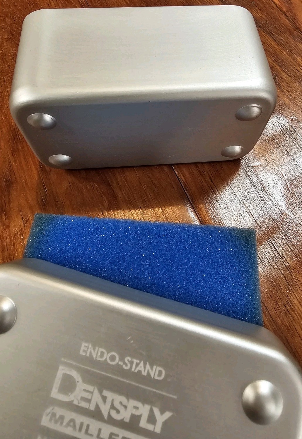 Endo Stand Dentsply Maillefer Aluminum Swiss Holds 40 Instruments Autoclavable