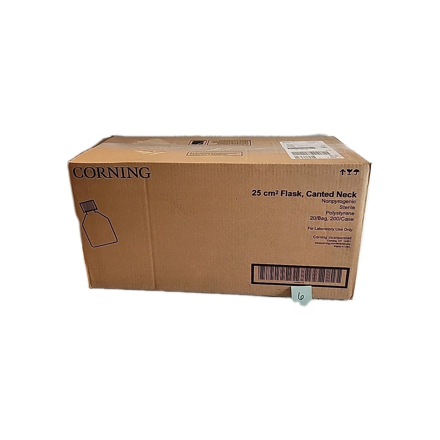 Corning 430639 25cm2 Flask Canted Neck Nonpyrogenic Sterile Polystyrene 200/Case