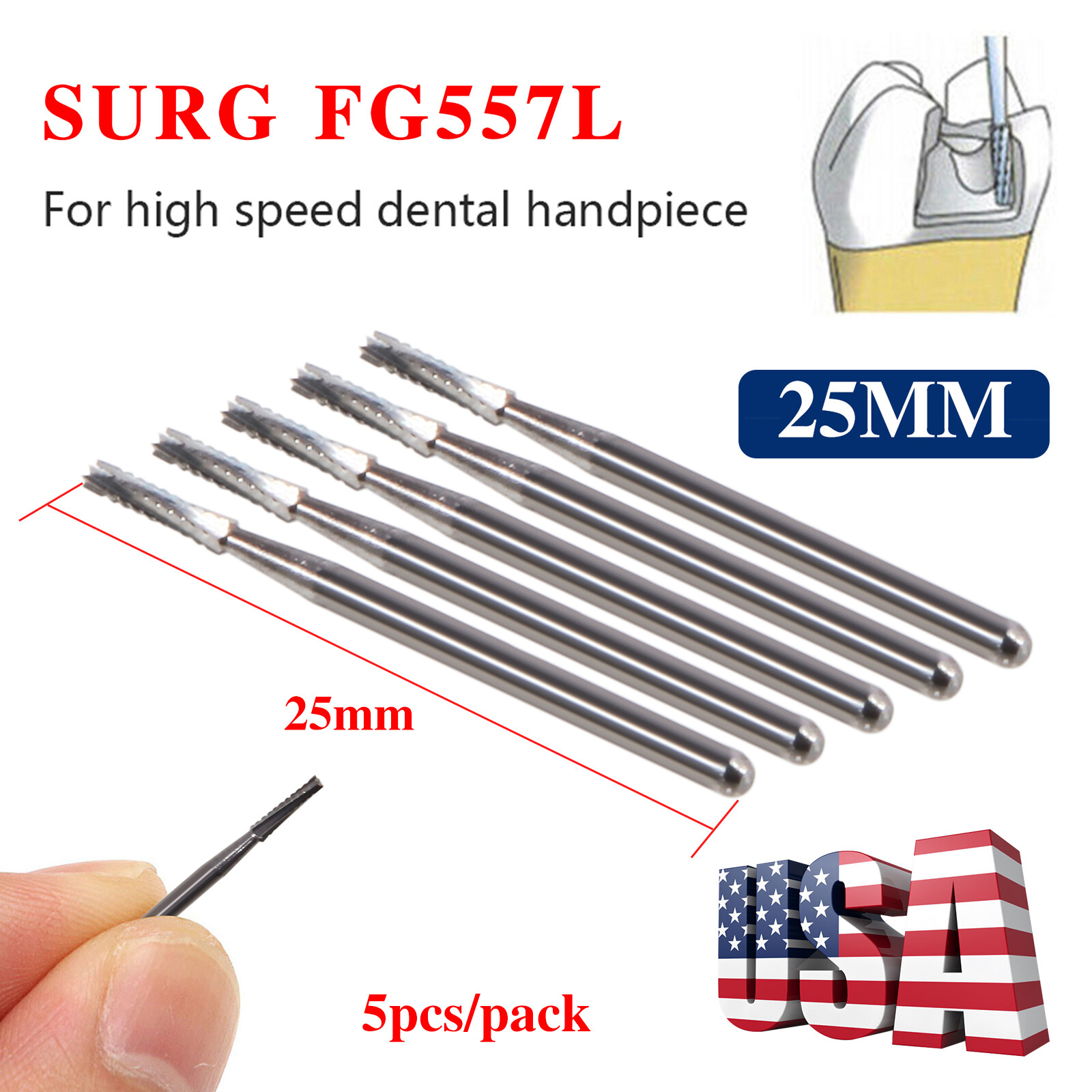 Yabangbang Dental High Speed Turbine Handpiece with 4 Hole Quick Coupler fit NSK