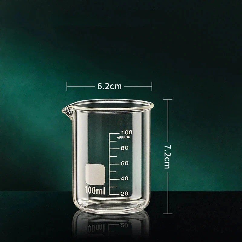 50/100/150/250/500/1000ml High Borosilicate Glass Measuring Cup Clear Scale Cup