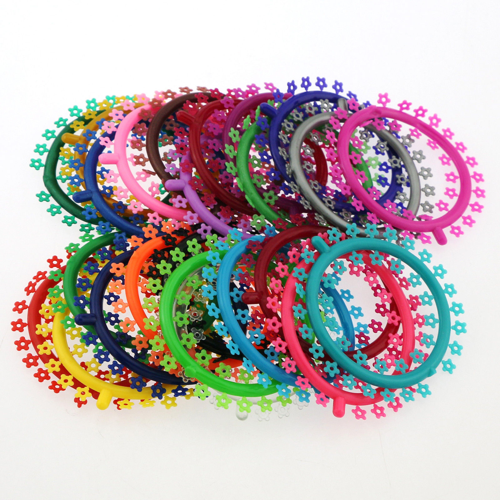 5000 Pcs/ 5 packs Orthodontic Elastic Rubber Multi-Colored Flower Ligature Tie