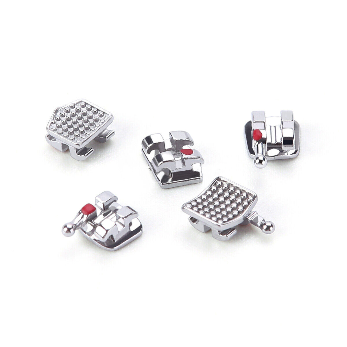 10 Packs/200pcs YOKA ORTHO Metal Mini MBT 022 Slot Bracket 345 Hooks #1 Type USA