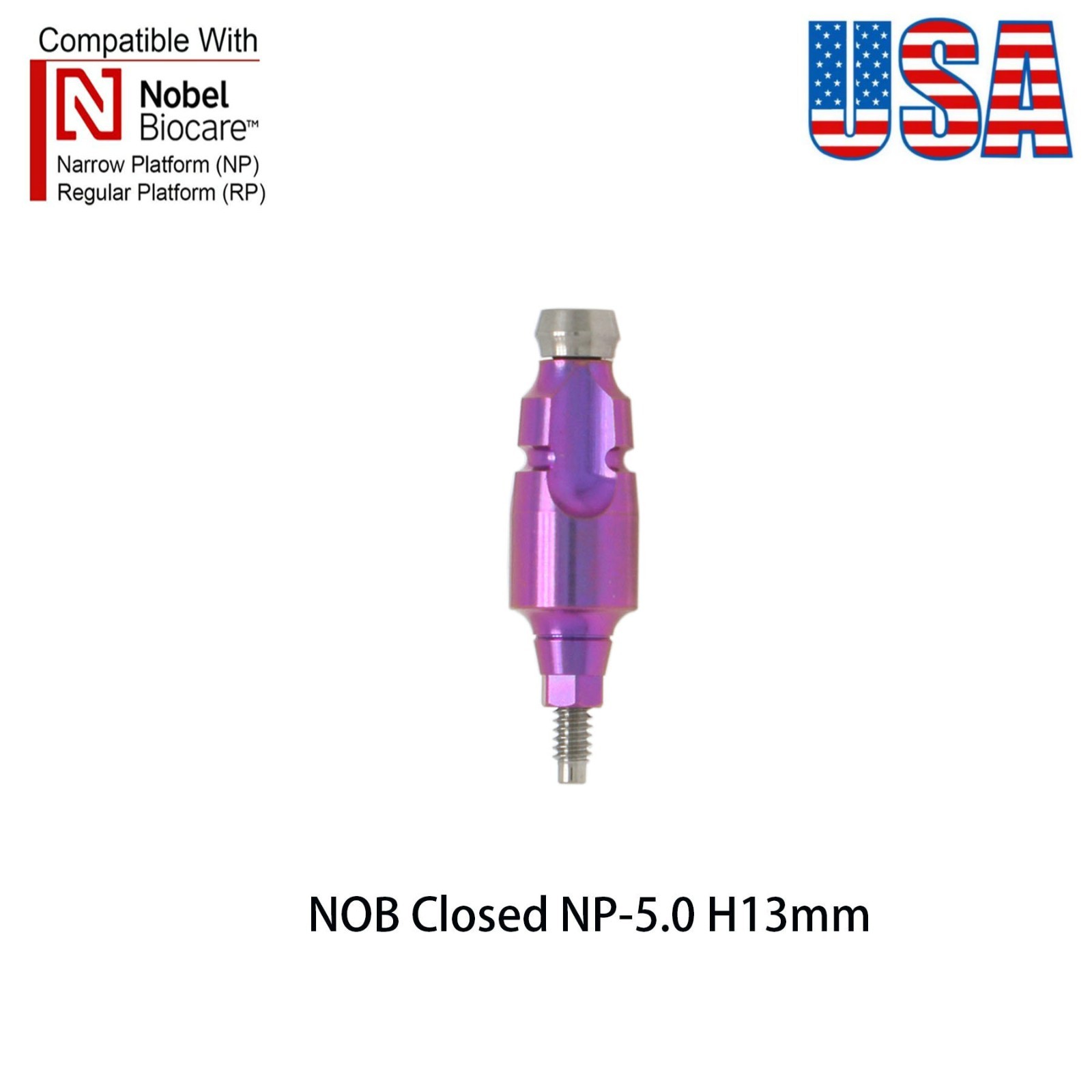 US Dental Nobel Active NP/RP Impression Transfer Coping Open Close Tray Analog
