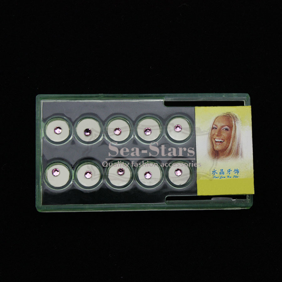NEW 50 Pcs Mix Dental Crystals On Tooth Sticker Assorted Made Curing