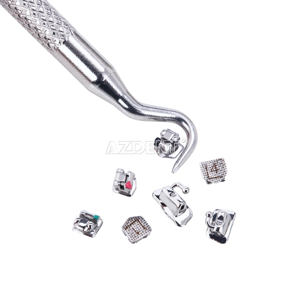 AZDENT Dental Orthodontic Self-Ligating Bracket Braces Roth/MBT .022 Hooks 3 4 5
