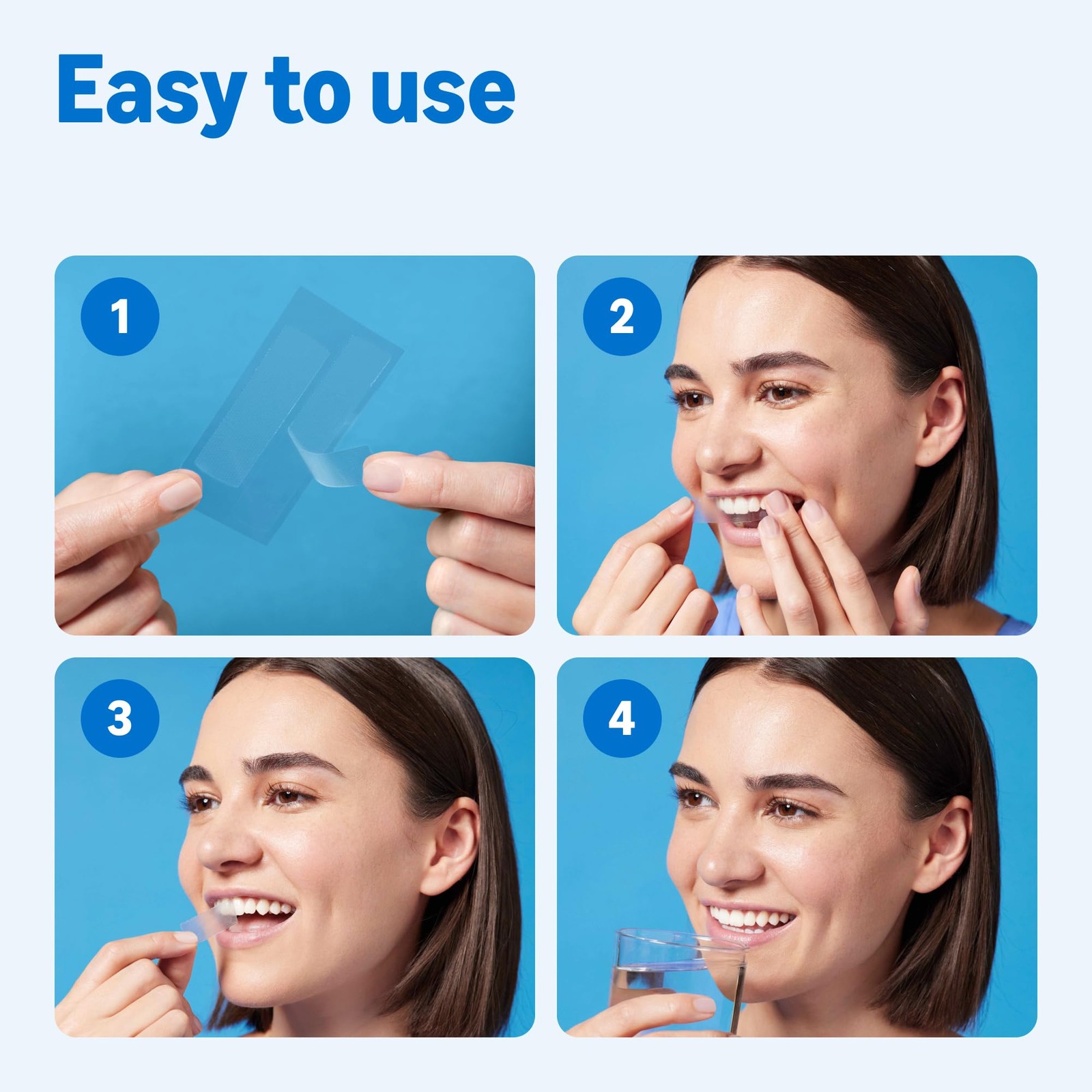 Amazon Basics 10 Day Teeth Whitening Strips Kit, 20 Count (Pack of 1), White