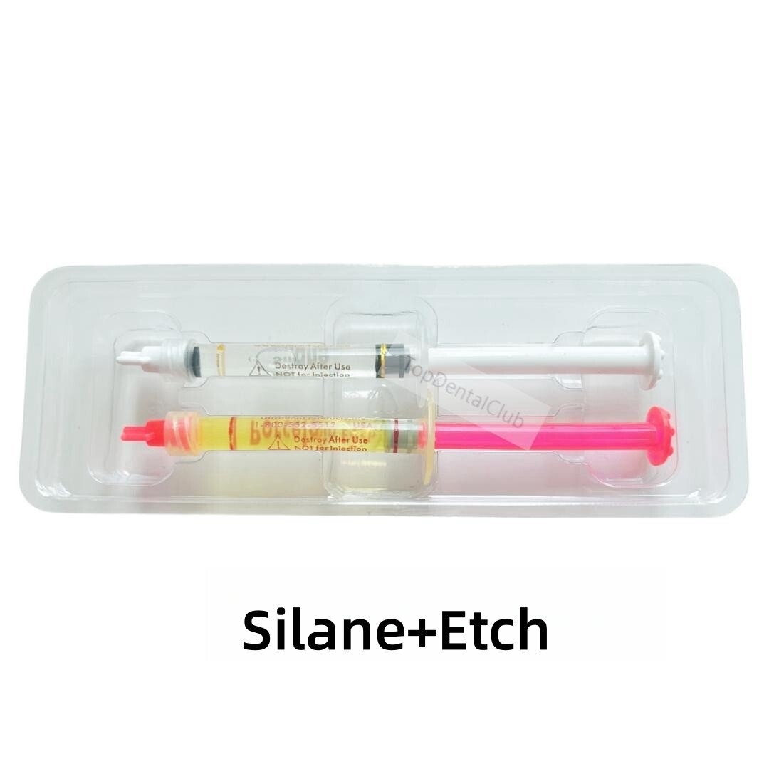 1Kit Dental Ultradent Porcelain Etch 9% Hydrofluoric Acid Silane Dental Bond