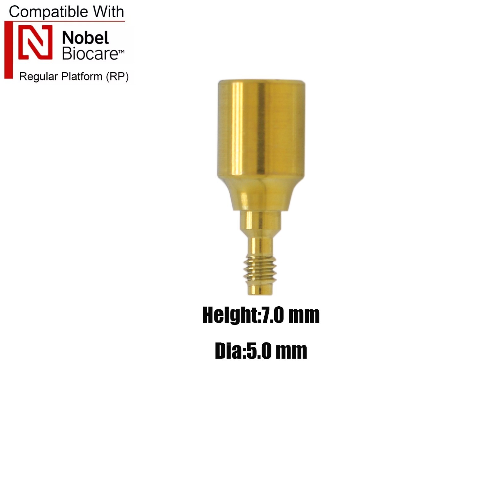 US Nobel Active Dental Regular Platform RP Healing Abutments & Cap Closure Screw