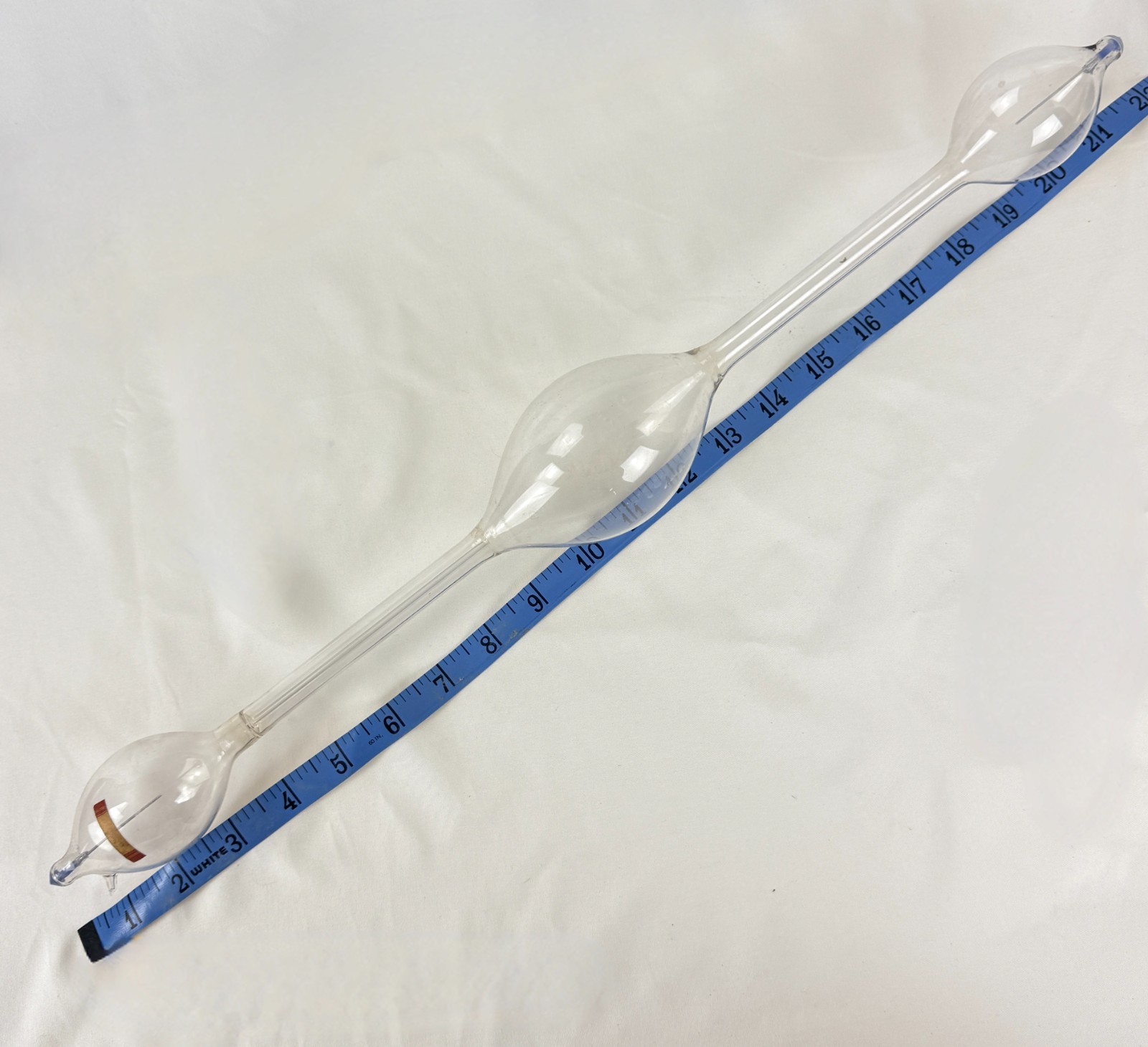 Vintage 1950s Pyrex Lab Glass 22in Long 3 Bulbs Brooklyn School Laboratory