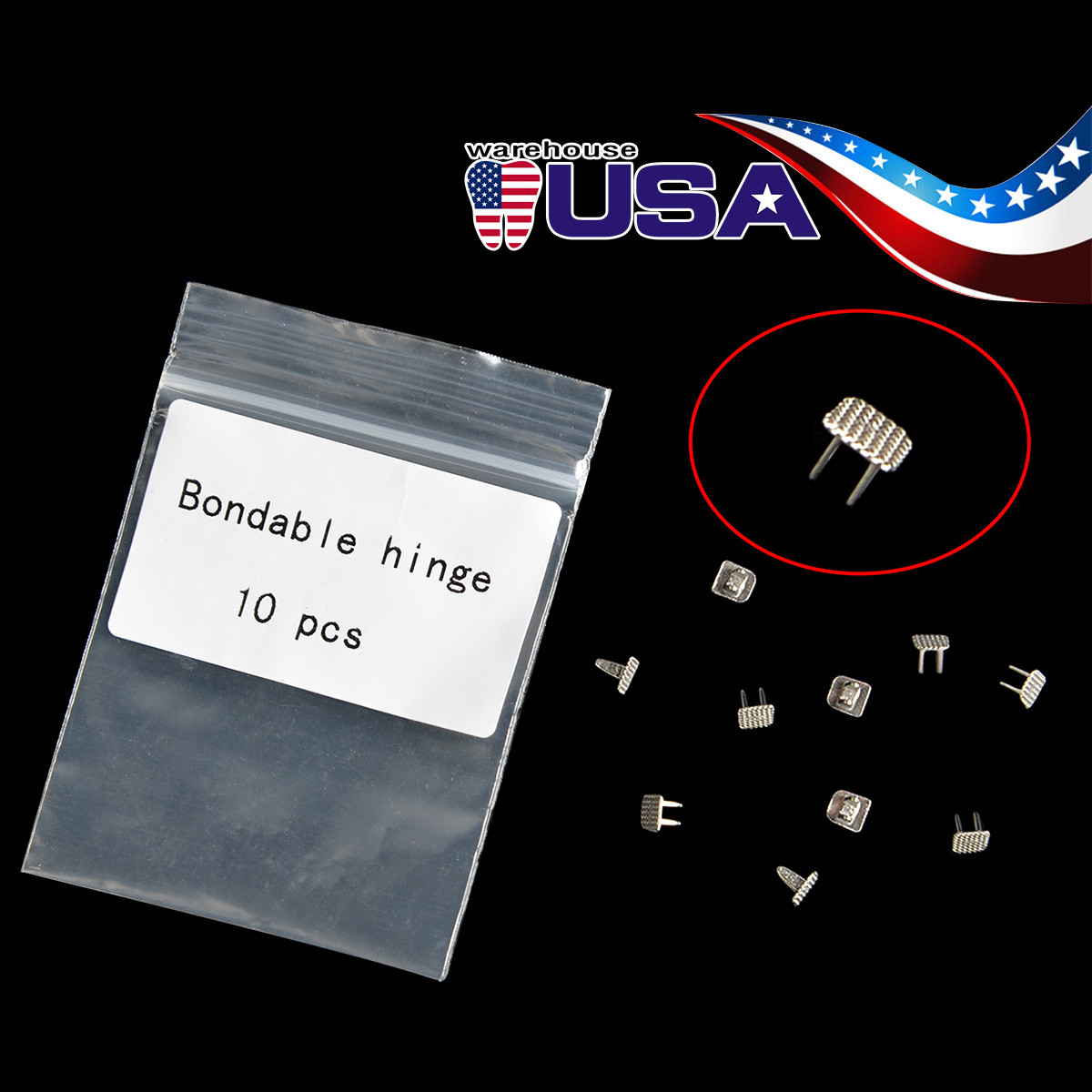 AZDENT Dental Orthodontic Bites Turbos Opener Wings Tongue Tamers Bondable Hinge