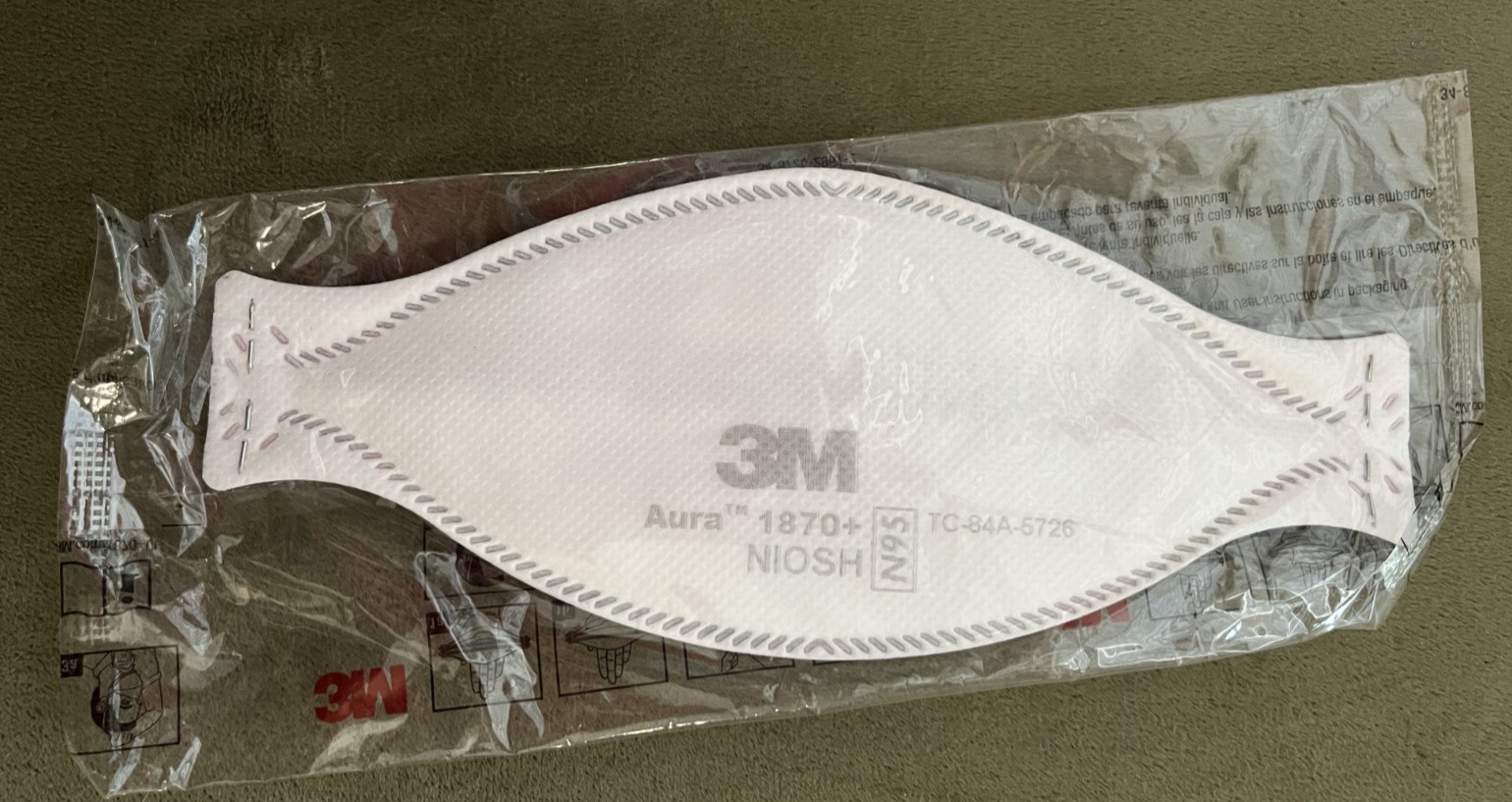 3M Aura 1870+ N95 Respirator Mask Sealed Packaged Pack of 10