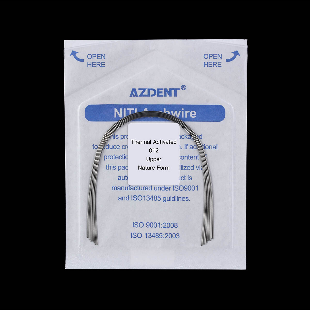 10pcs/kit Dental Orthodontic Heat Thermal Activated Niti Natural Round Arch Wire