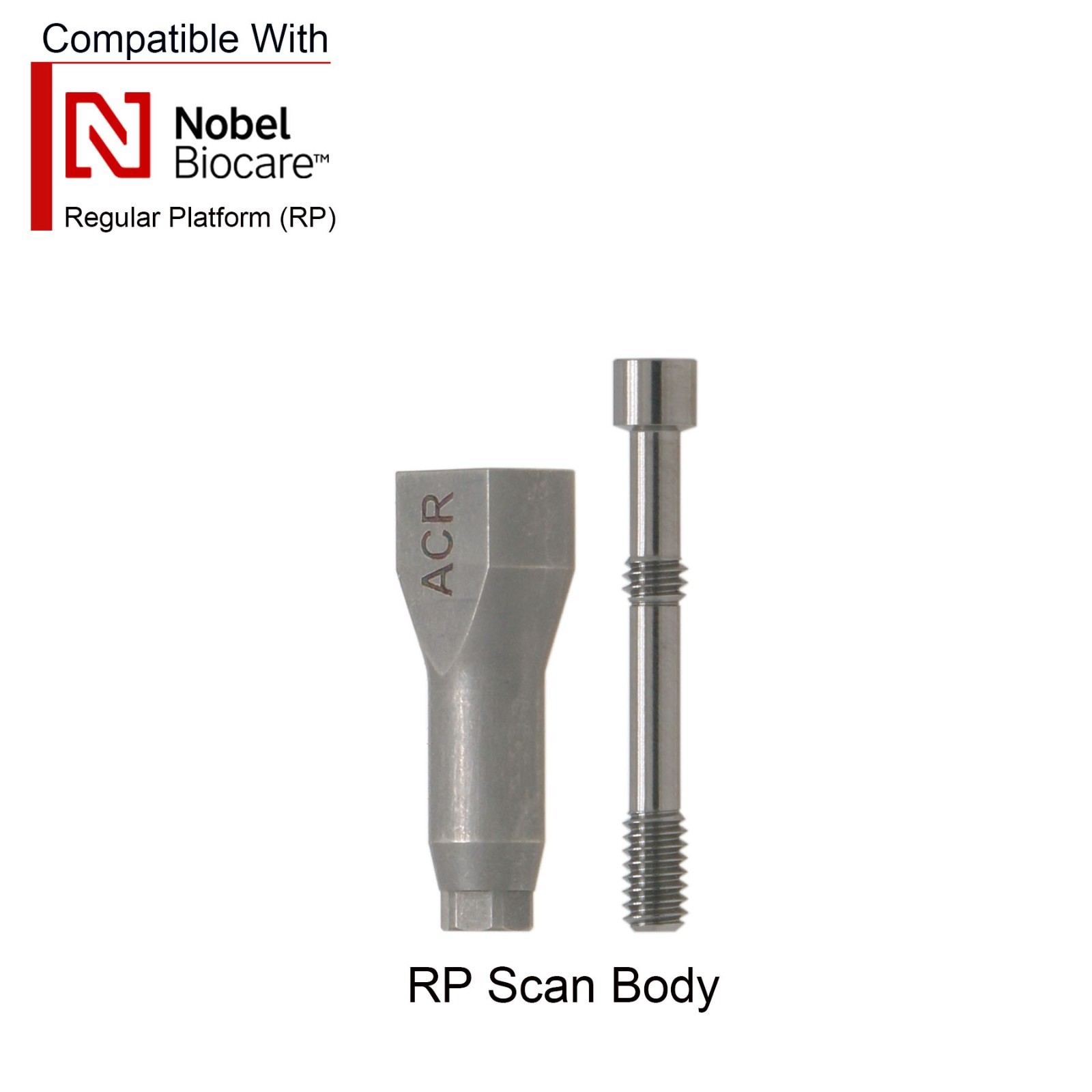 Nobel Active NP/RP Implant Scan body Impression Transfer Open/Close Coping Tray