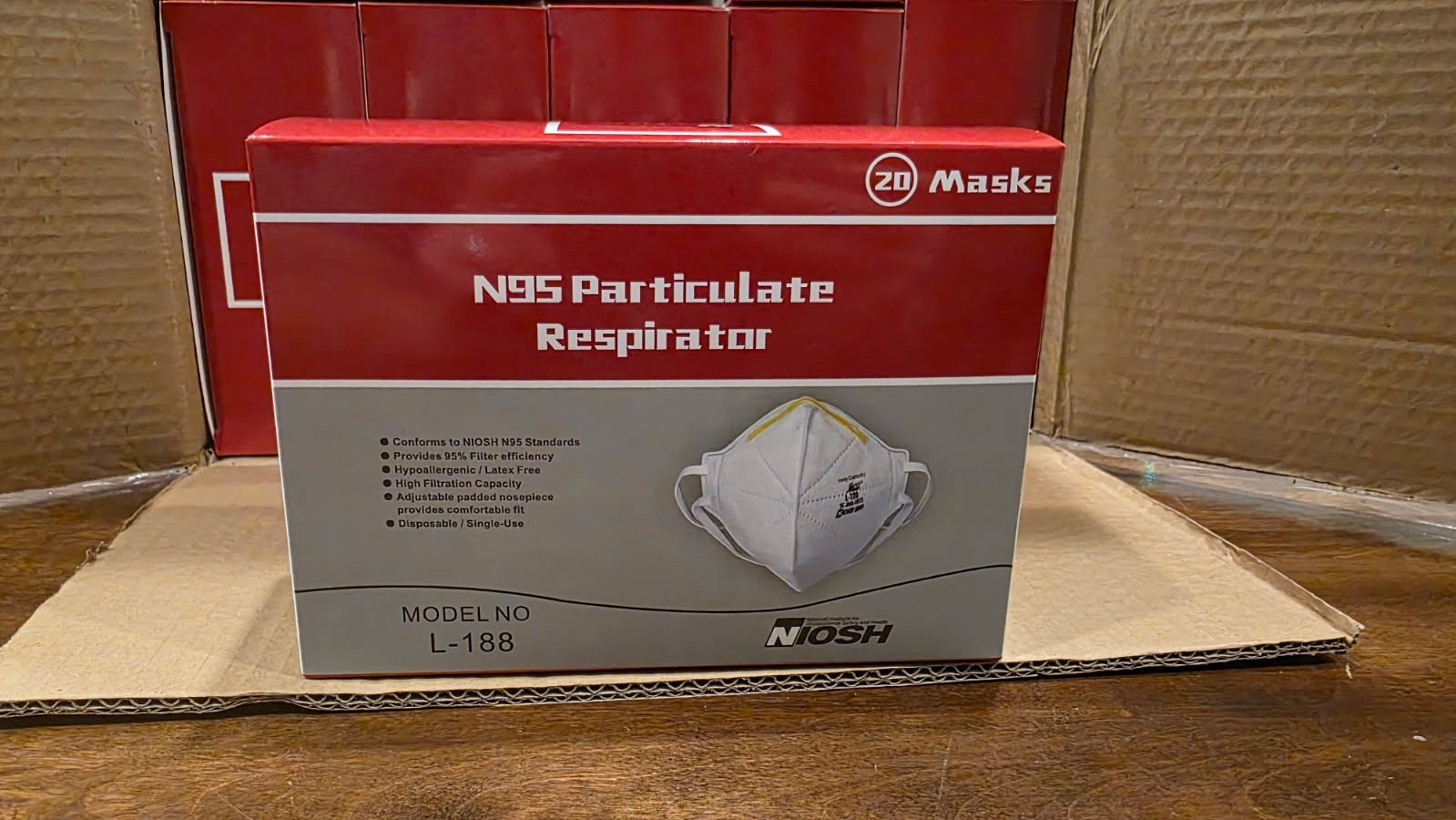 Case of N95 Respirator Masks with NIOSH Approval -400 per case