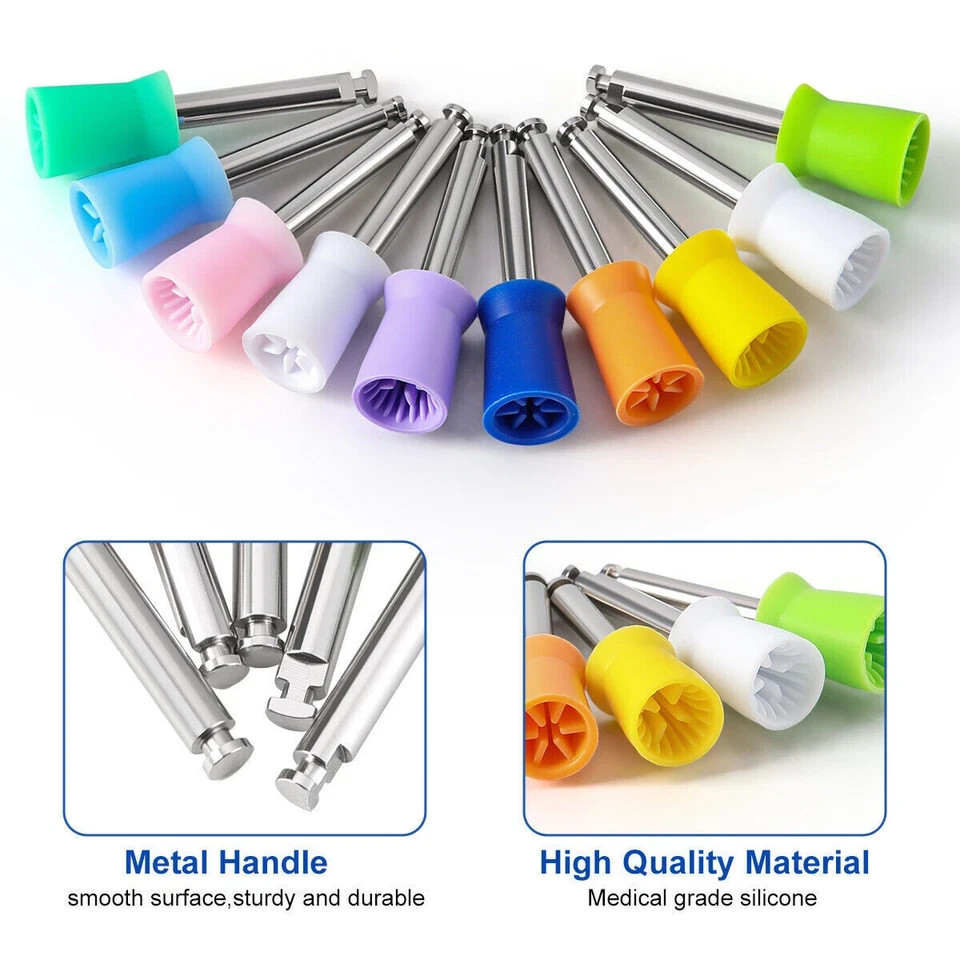 Dental Polishing Prophy Prophylaxis Brush Nylon RA Latch Type Bristle Flat/Taper
