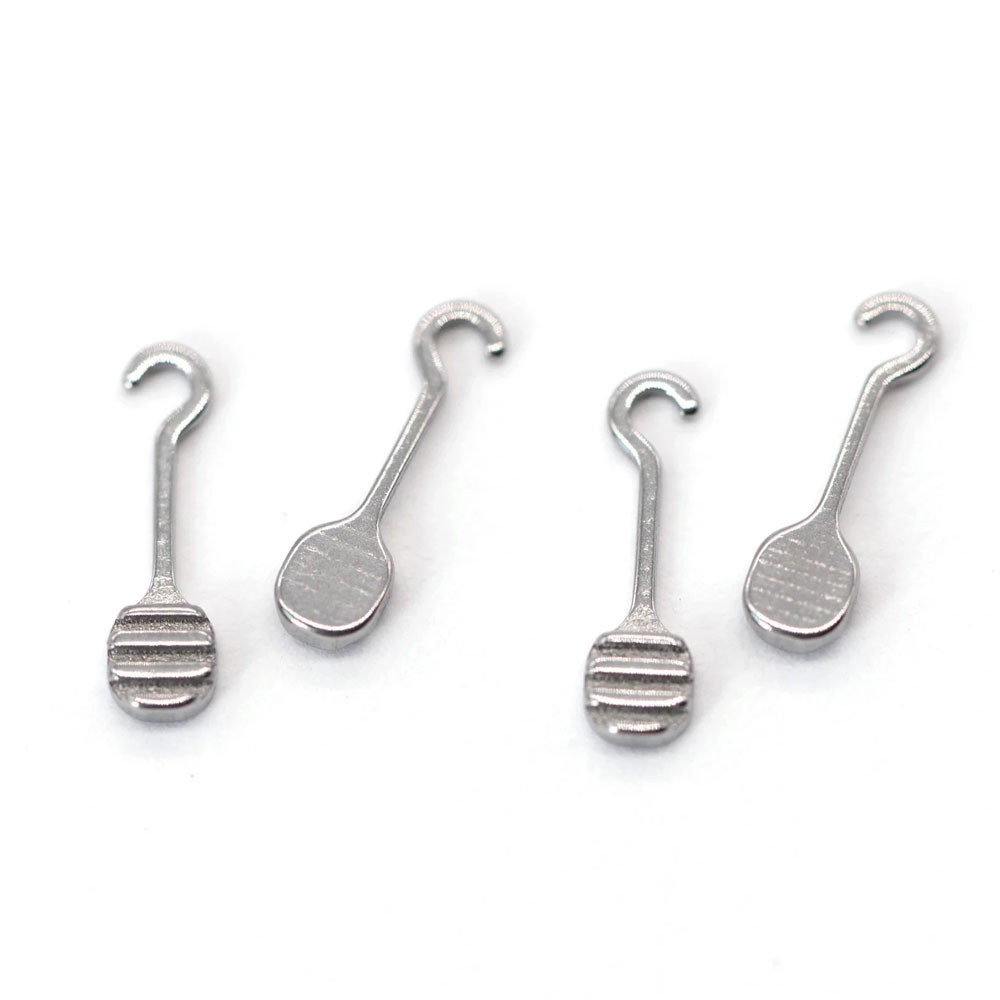 10 Pieces Bondable Sliding Crimpable Hook Long Curved 10Pcs/pack Left Right