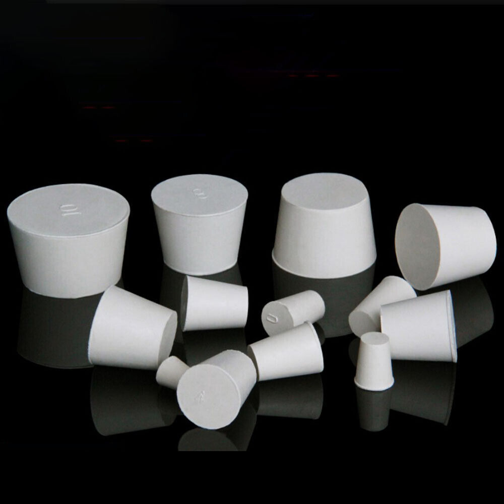 Rubber Bung Stopper Tapered Plugs Laboratory Solid Stoppers Various Sizes Cover