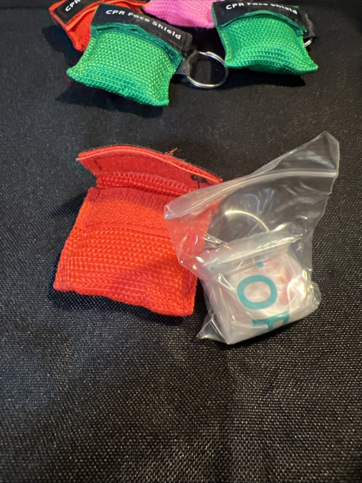 CPR Face Shield 5-Pack One-Way Mask for Pocket Keychain