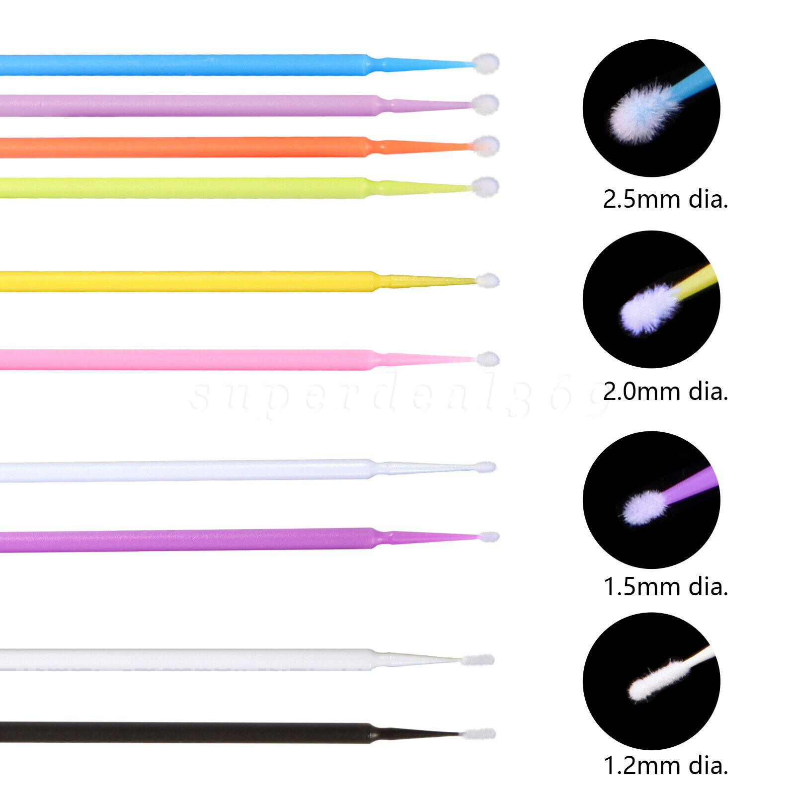Dental Micro Brush Disposable Materials Tooth Applicators Ultra-fine Regular dn