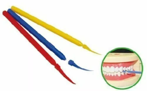 Dental Lab Integrated Interdental Plastic Wedges With Long Handle Poly 3 Sizes