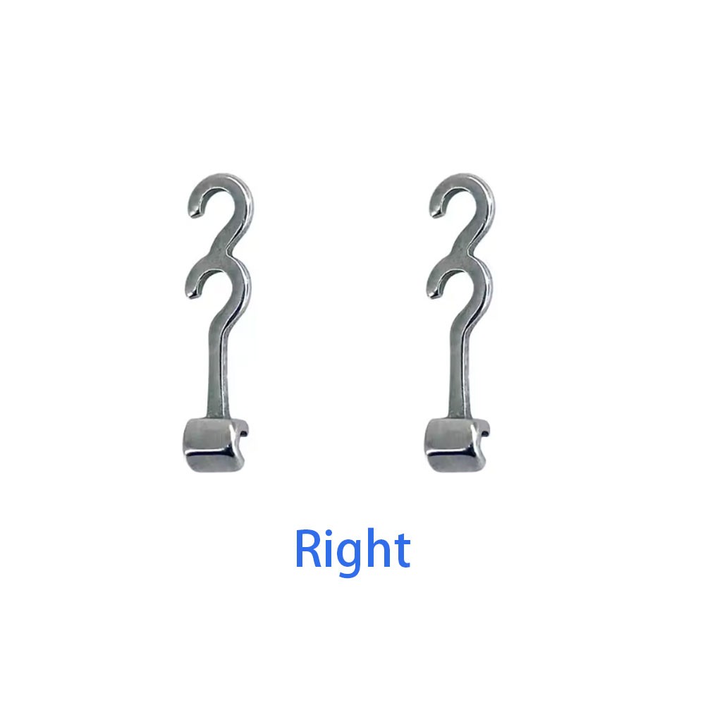 Dental Crimpable Hook 2 Hooks Spiral Multi Function Curved Left Right