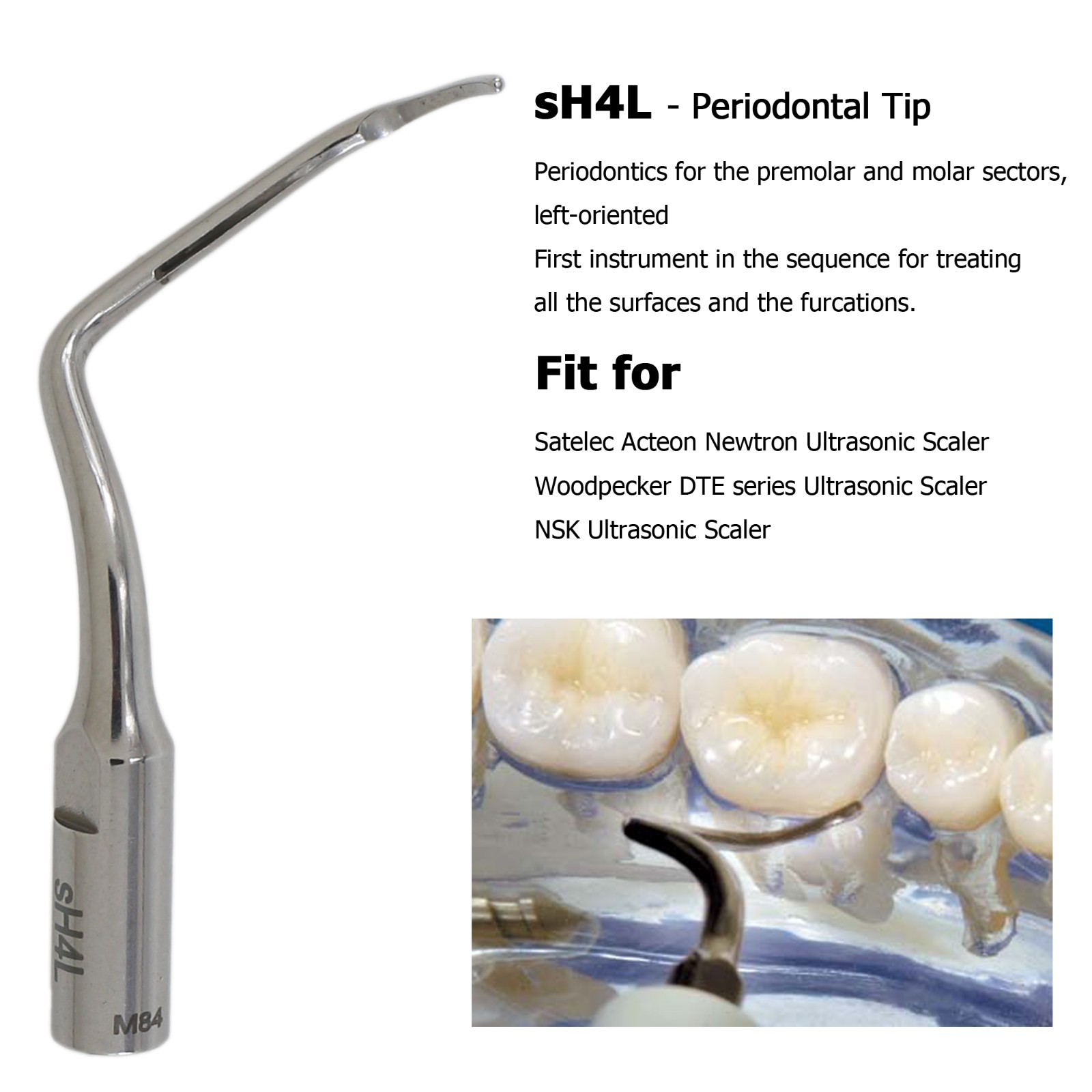 DTE HD-7L / Satelec ACTEON Newtron Handpiece Ultrasonic Piezo Scaler Tips H3 10Z