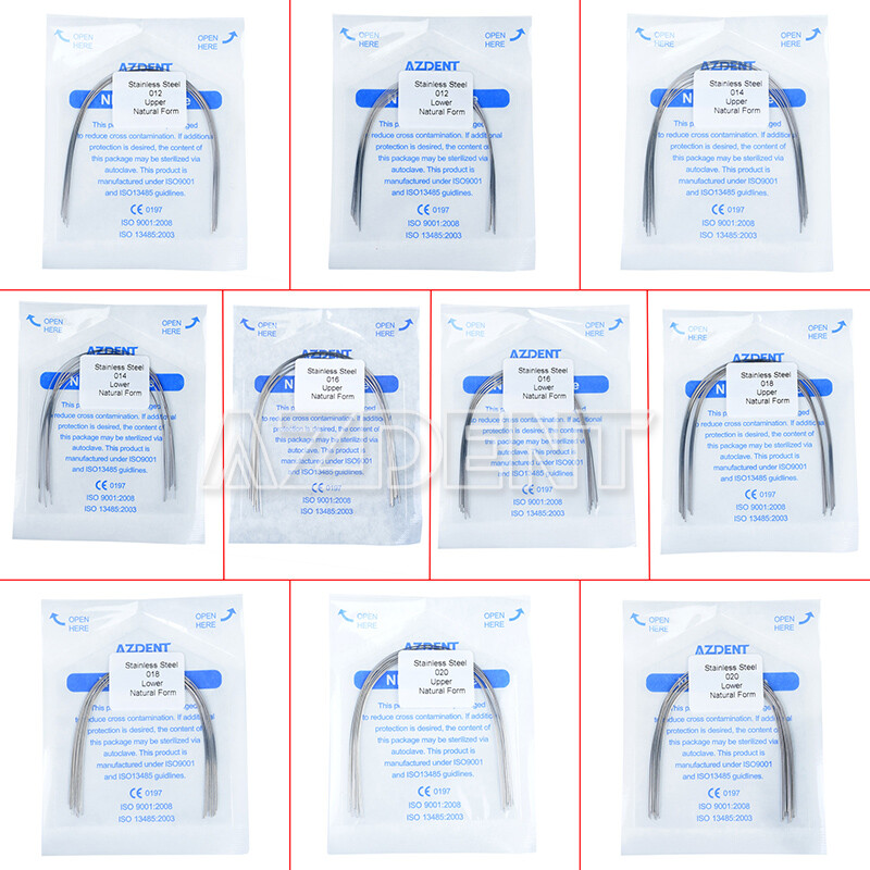 Dental Orthodontic Stainless Steel Round Natural Form Arch Wires All Size AZDENT