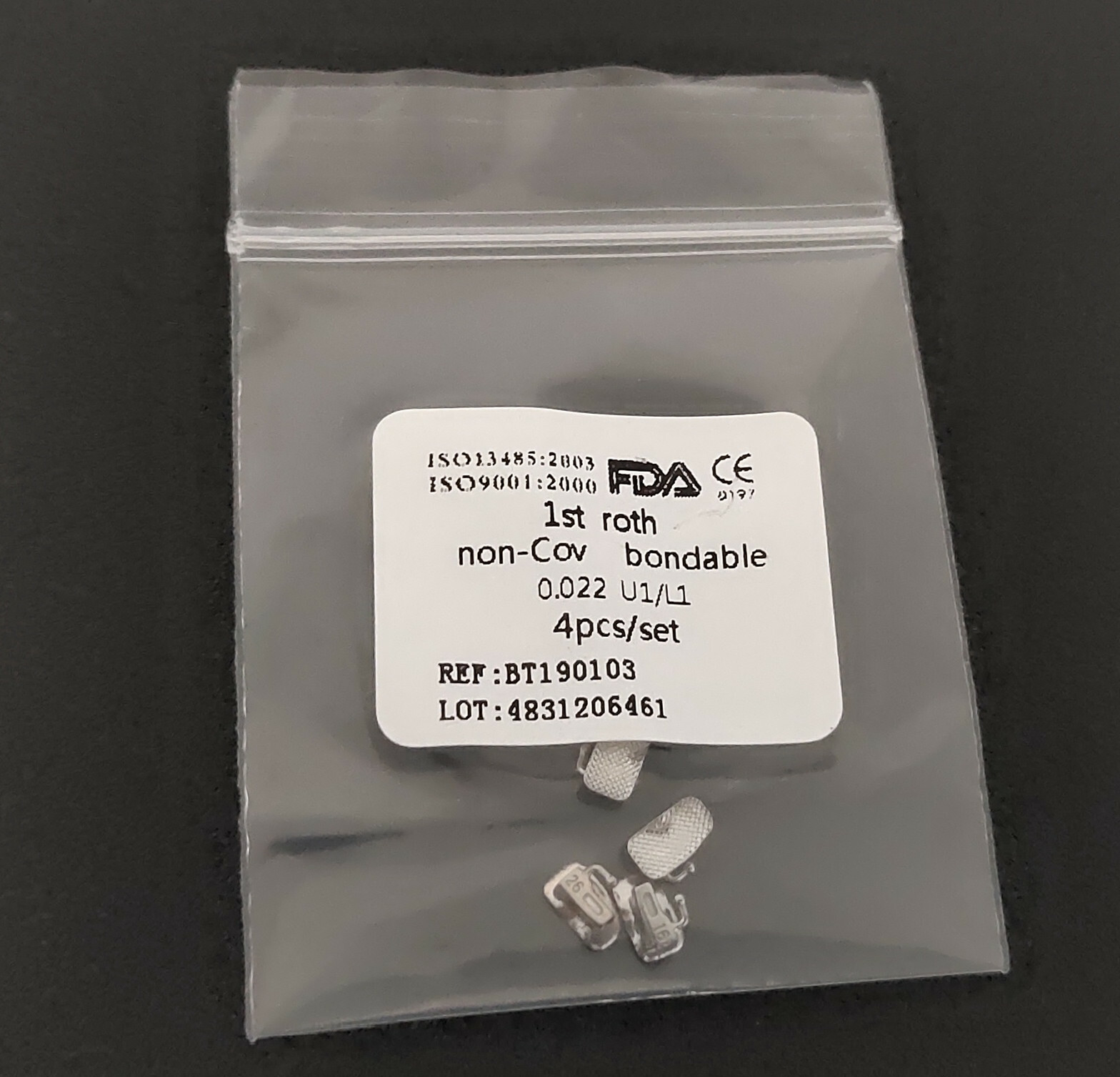 80Pcs Dental Orthodontic No-Con Buccal Tubes 1st/2nd Roth 0.022″ Molar Bondable