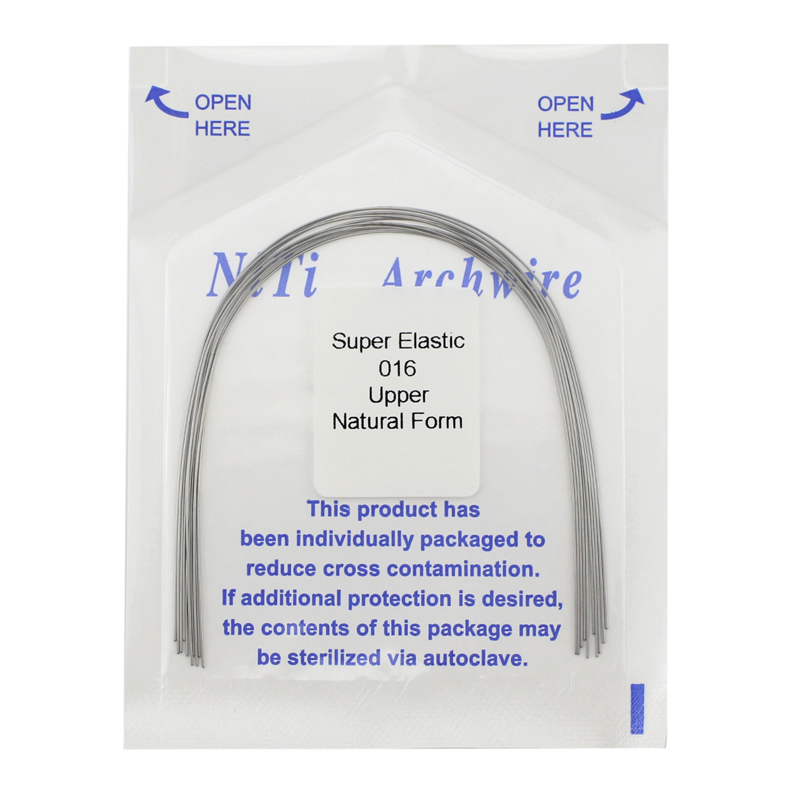 100pcs Dental Ortho Arch Wire Natural Niti Stainless S Round Rectangular Ovoid