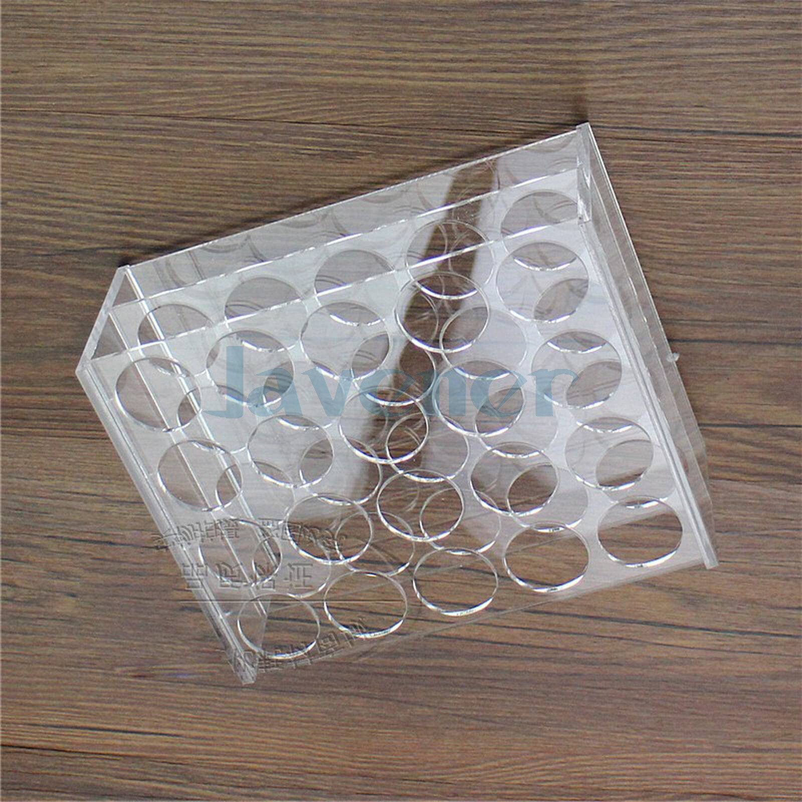 29mm Dia 20 Holes PMMA Rack Stand For 50ml Centrifuge Tubes Test Tube