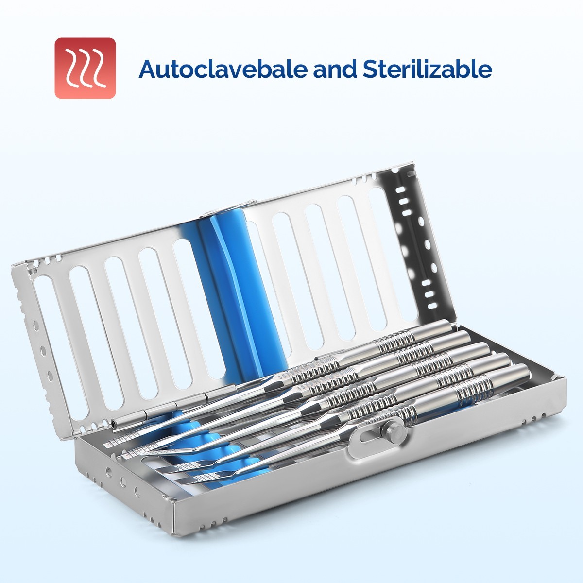 Dental Sterilization Cassette Rack Autoclavable Stainless Steel 135°C 5/10/20