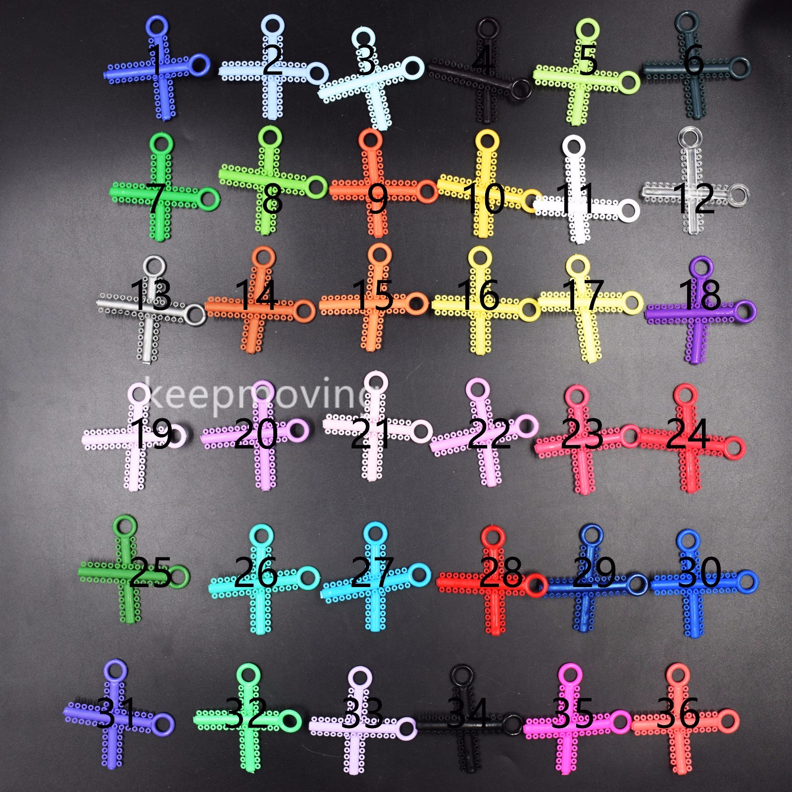 1040 Pcs Dental Ligature Ties Orthodontics Elastic Multi Color Rubber Bands