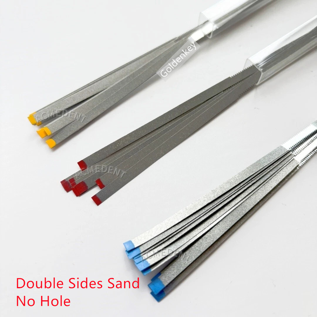 Dental Saw Diamond Polishing Strips Orthodontic IPR Strip Fine Medium USA Double