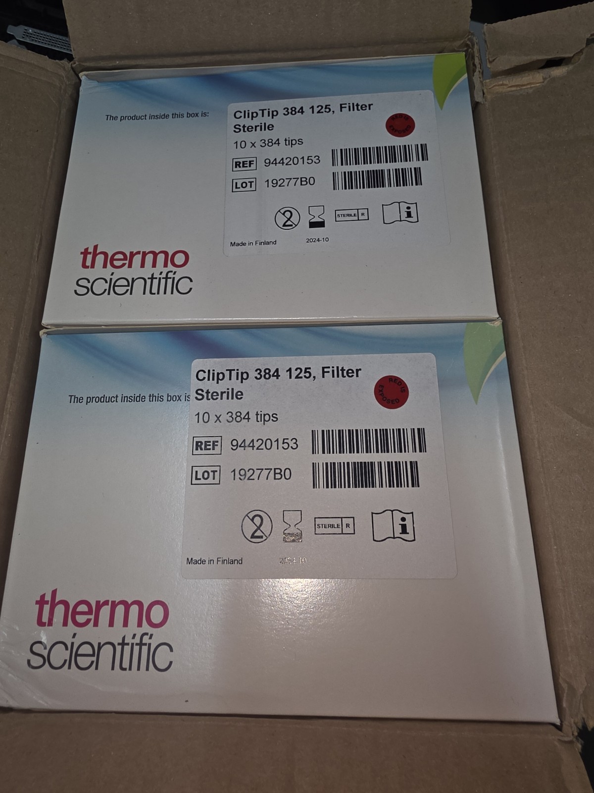 Thermo Scientific 94420153 – ClipTip 384 125ul Filter Sterile 10×384 Tips (Case)