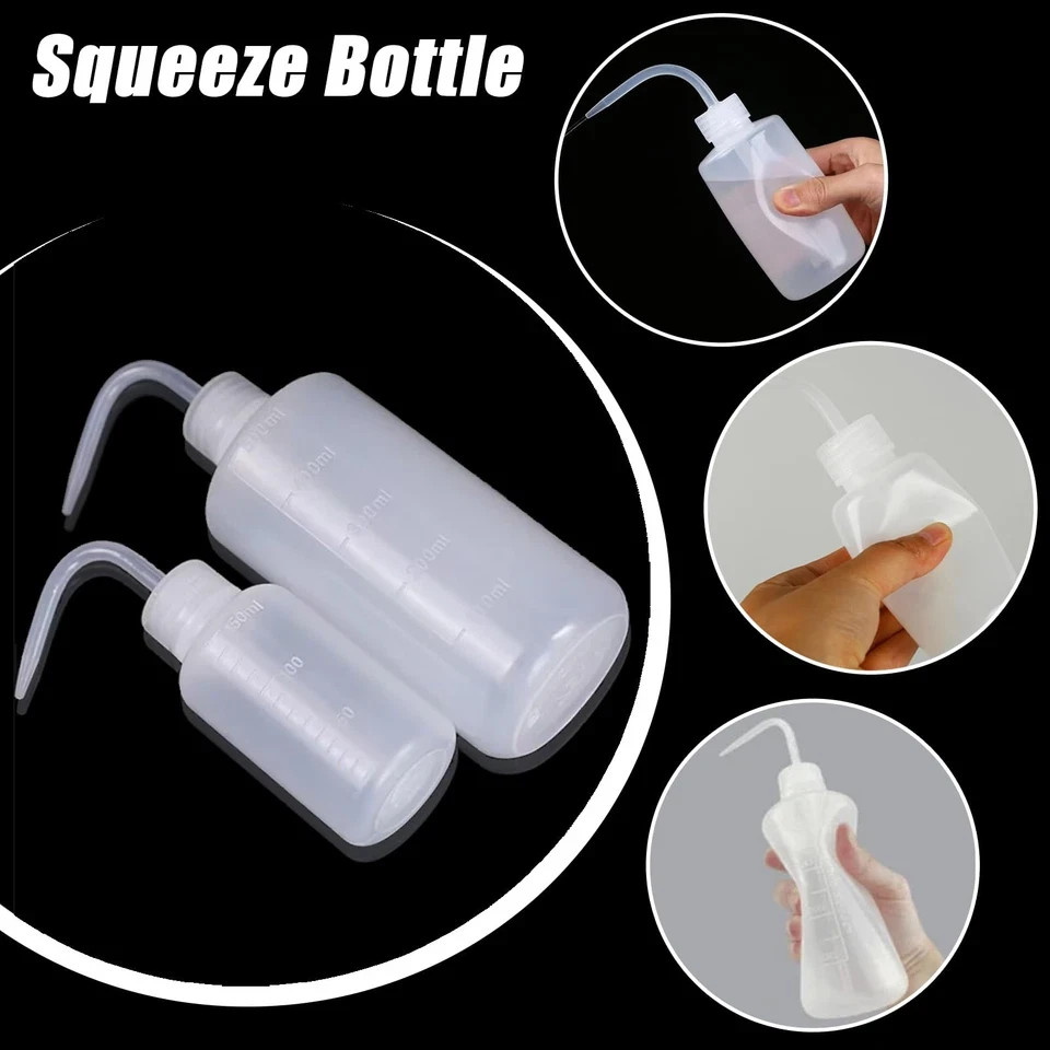 2 Pack 500ml Squeeze Bottles for Cleaning Watering and Lab Use